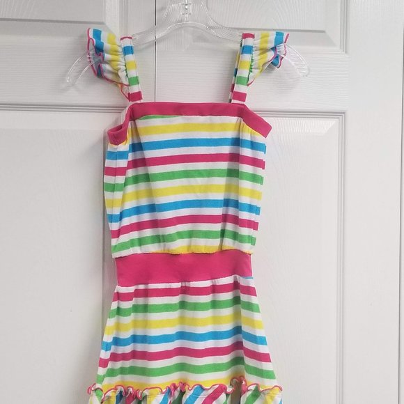 St. Eve White, Multi-Colored Girls Beach Cover-Up - Picture 2 of 4